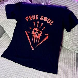 True Soul Skull Hand Black T-Shirt XL | Dark Fantasy | New